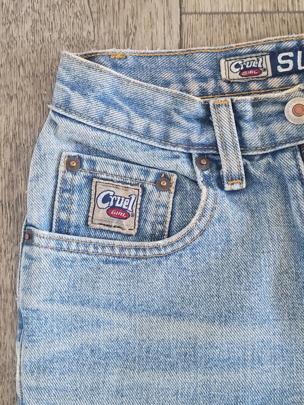 Vintage Cruel Girl Women's Light Blue Denim Jeans